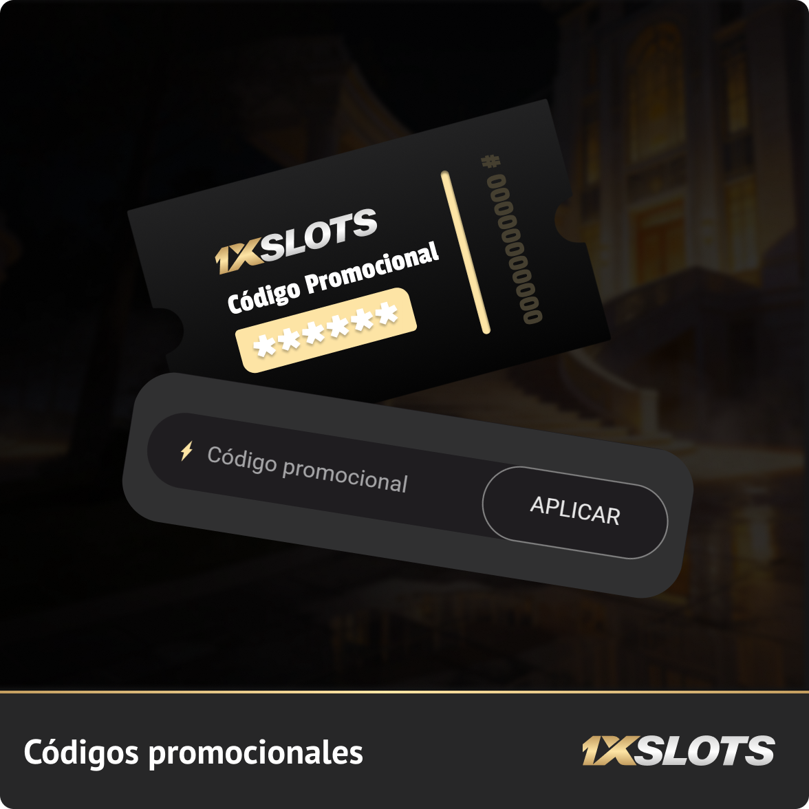 Usa el código promocional de 1xSlots para obtener bonos más exclusivos para el casino.