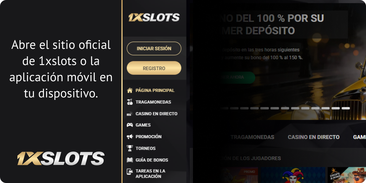 Para iniciar sesión en 1xSlots Argentina, visite el sitio web oficial del casino.